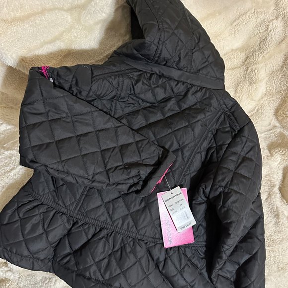 NEW Weatherproof Girls Black Quilted Jacket size 4 - Picture 4 of 5